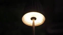 Lindby Dekorationsbelysning|Bordlamper > LED-batteridrevet bordlampe Esali, sort, metal, IP65