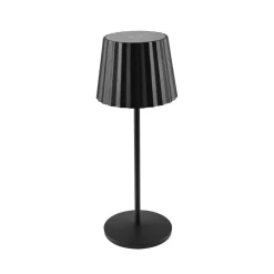 Lindby Dekorationsbelysning|Bordlamper > LED-batteridrevet bordlampe Esali, sort, metal, IP65