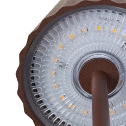Dekorationsbelysning|Bordlamper ^ Lindby LED-batteridrevet bordlampe Esali, rustbrun, IP65