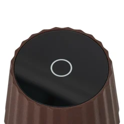 Dekorationsbelysning|Bordlamper ^ Lindby LED-batteridrevet bordlampe Esali, rustbrun, IP65