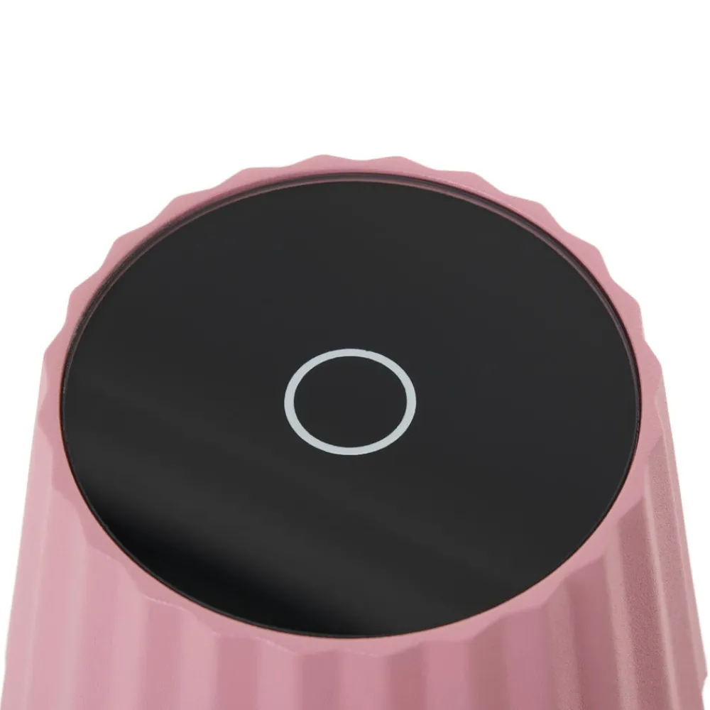 Lindby Dekorationsbelysning|Terrassebelysning > LED-batteridrevet bordlampe Esali, pink, metal, IP54