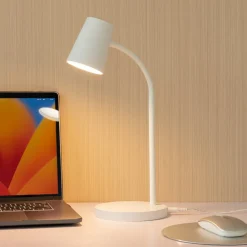 Arbejdsrum/Kontor|Pendellamper ^ Lindby LED-bordlampe Ailina, højde 36 cm, hvid, dæmpbar