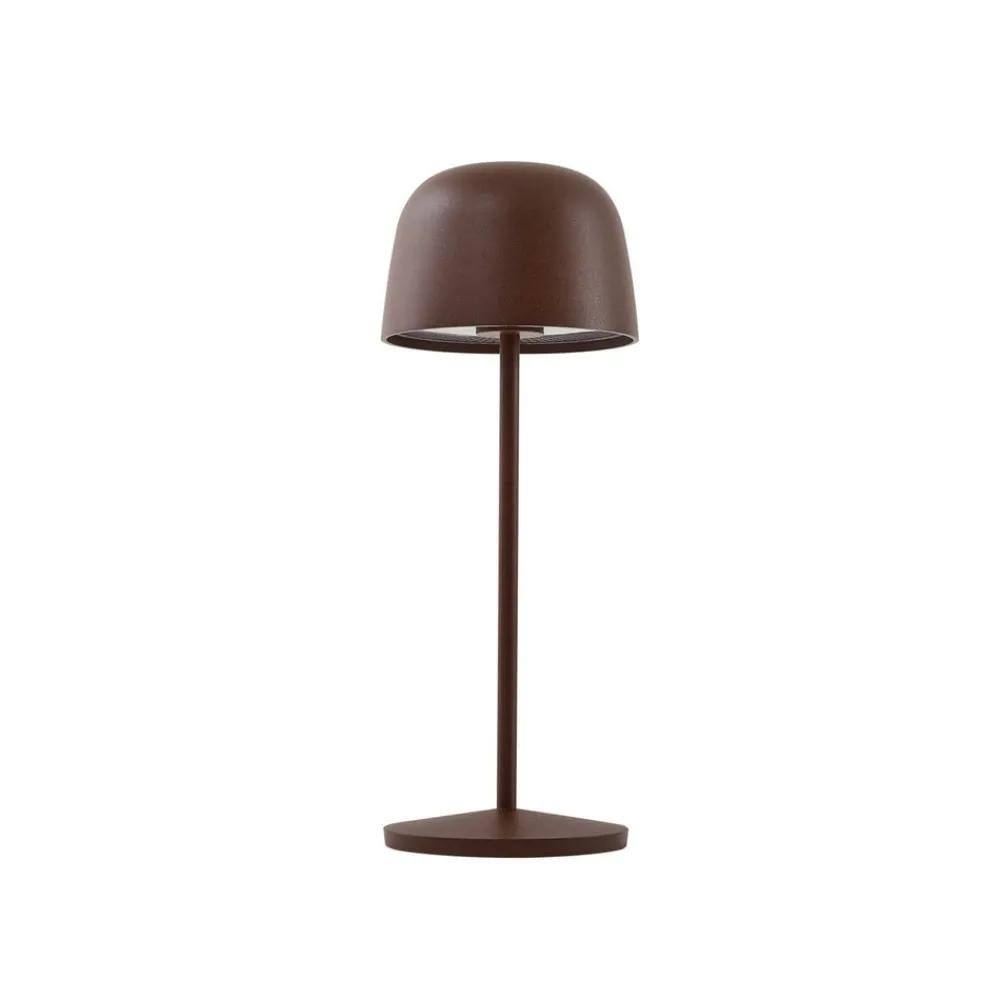 Lindby Dekorationsbelysning|Terrassebelysning > LED-bordlampe Arietty, brun, dæmpbar, IP65