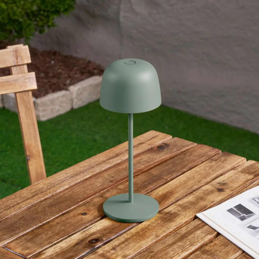 Lindby Dekorationsbelysning|Bordlamper > LED-bordlampe Arietty, grøn, dæmpbar, IP65