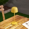 Lindby Dekorationsbelysning|Terrassebelysning > LED-bordlampe Arietty, pink, dæmpbar, IP54