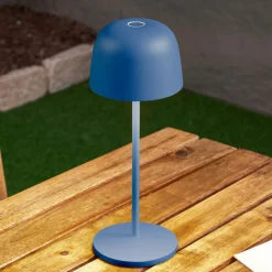 Dekorationsbelysning|Terrassebelysning ^ Lindby LED-bordlampe Arietty, blå, dæmpbar, IP65