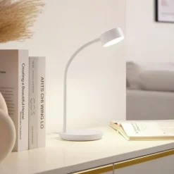 Lindby Arbejdsrum/Kontor|Gang > LED-bordlampe Maori, hvid, metal, CCT, dæmpbar