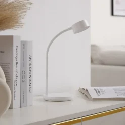 Lindby Arbejdsrum/Kontor|Gang > LED-bordlampe Maori, hvid, metal, CCT, dæmpbar