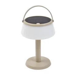 Solcellelamper ^ Lindby LED-bordlampe Mikkel, beige, dæmpbar, 7 cm