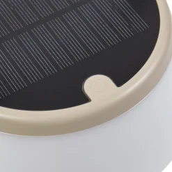 Solcellelamper ^ Lindby LED-bordlampe Mikkel, beige, dæmpbar, 7 cm