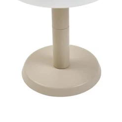 Solcellelamper ^ Lindby LED-bordlampe Mikkel, beige, dæmpbar, 7 cm