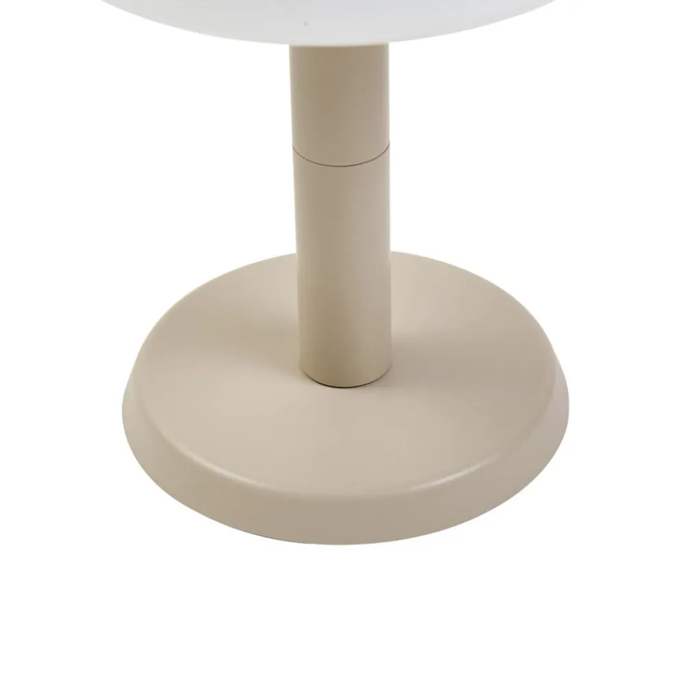 Solcellelamper ^ Lindby LED-bordlampe Mikkel, beige, dæmpbar, 7 cm
