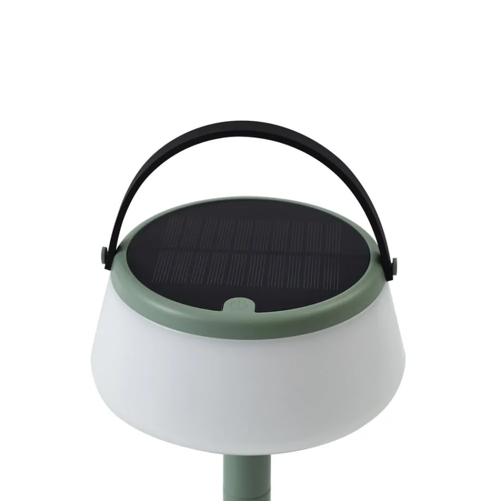 Lindby Dekorationsbelysning|Solcellelamper > LED-bordlampe Mikkel, grøn, dæmpbar