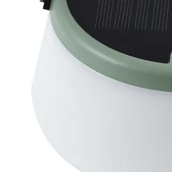 Lindby Dekorationsbelysning|Solcellelamper > LED-bordlampe Mikkel, grøn, dæmpbar