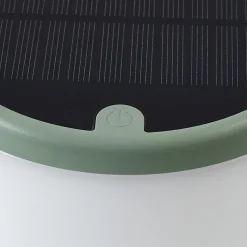 Lindby Dekorationsbelysning|Solcellelamper > LED-bordlampe Mikkel, grøn, dæmpbar