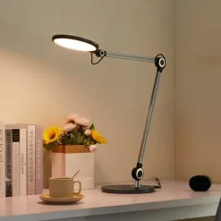 Arbejdsrum/Kontor|Bordlamper ^ Lindby LED-bordlampe Nyxaris, grå, metal, CCT, 50 cm