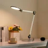 Arbejdsrum/Kontor|Bordlamper ^ Lindby LED-bordlampe Nyxaris, sølv, metal, CCT, 50 cm