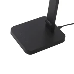 Lindby Arbejdsrum/Kontor|Bordlamper > LED-bordlampe Rylas, sort, USB, CCT
