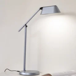 Arbejdsrum/Kontor|Bordlamper ^ Lindby LED-bordlampe Thies, grå, ABS, højde 78 cm, dæmpbar