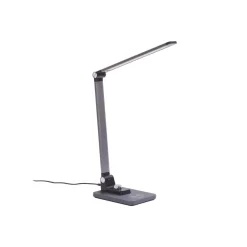 Bordlamper ^ Lindby LED-bordlampe Valtaris, grå, aluminium, CCT, dæmpbar