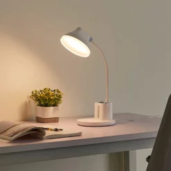 Lindby Arbejdsrum/Kontor|Bordlamper > LED-bordlampe Zephyra, hvid, CCT, dæmpbar