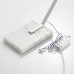 Lindby Gulvlamper > LED-buelampe Kendra, hvid, aluminium, højde 180 cm