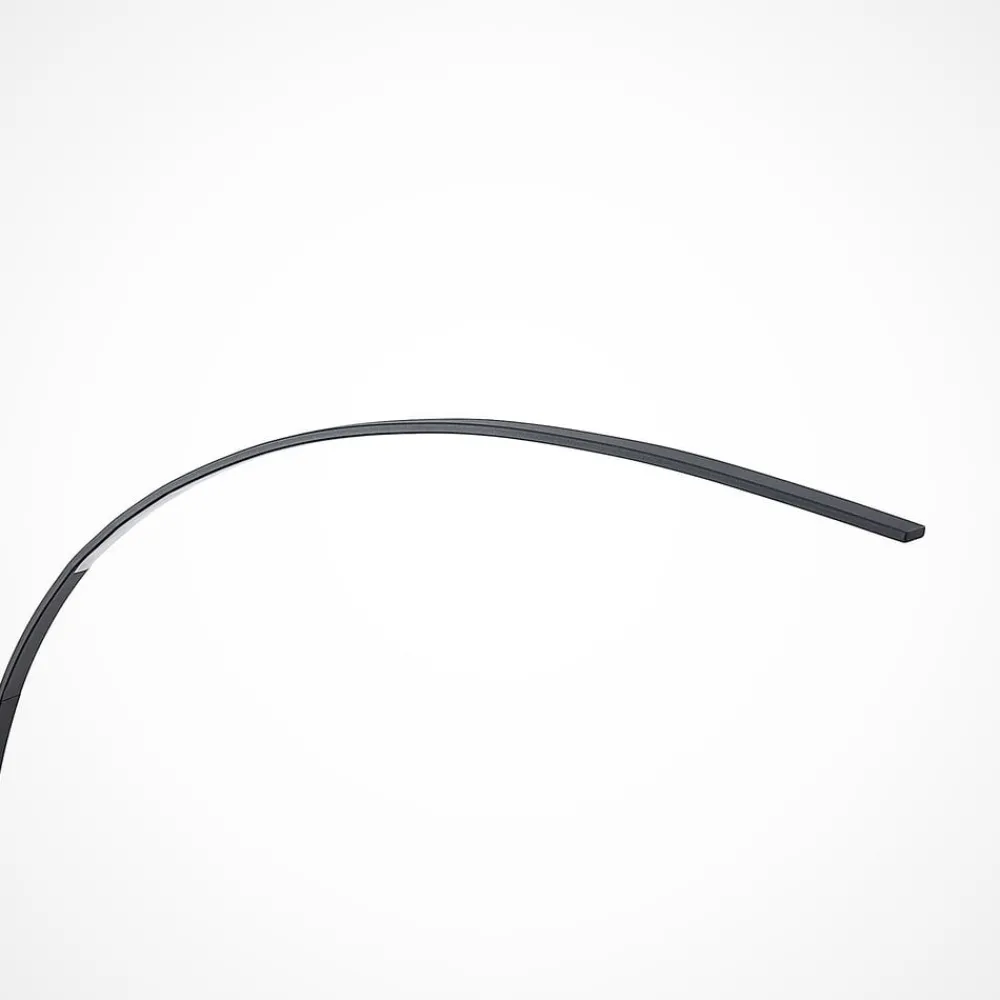 Lindby Pendellamper|Gulvlamper > LED-buelampe Kendra, sort, aluminium, højde 180 cm