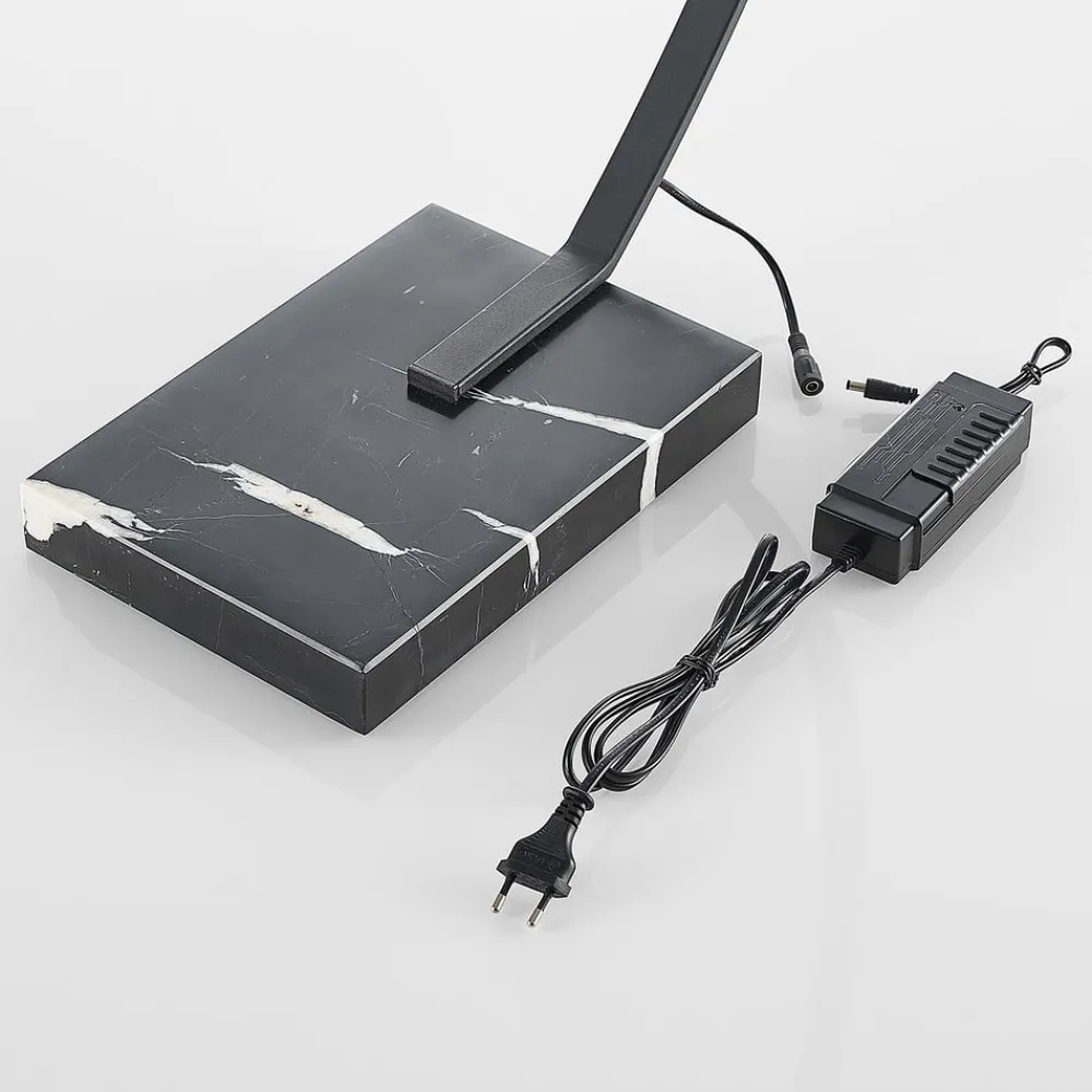 Lindby Pendellamper|Gulvlamper > LED-buelampe Kendra, sort, aluminium, højde 180 cm