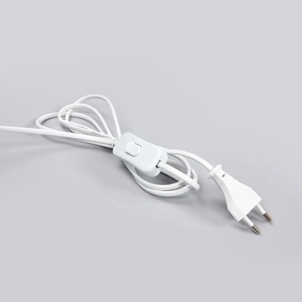 Bordlamper ^ Lindby LED clip-on bordlampe Milow, hvid, metal, 36 cm høj