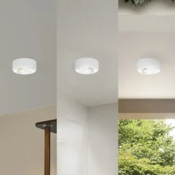 Loftlamper|Pendellamper ^ Lindby LED-downlight Siaka, hvid, metal, Ø 5 cm, IP65