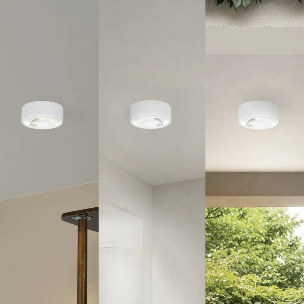 Loftlamper|Pendellamper ^ Lindby LED-downlight Siaka, hvid, metal, Ø 5 cm, IP65