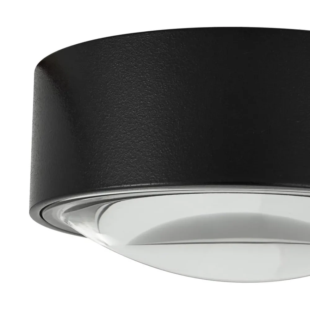 Lindby Loftlamper > LED-downlight Siaka, sort, metal, Ø 5 cm, IP65