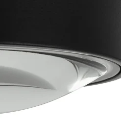 Lindby Loftlamper > LED-downlight Siaka, sort, metal, Ø 5 cm, IP65