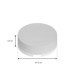 Lindby Elektroniske Materialer|Skinnesystem > LED-driver Lumaro, hvid, Ø 13 cm, 100W