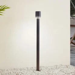 Lindby Gadebelysning > LED-gadelampe Amila, sort, aluminium, IP54