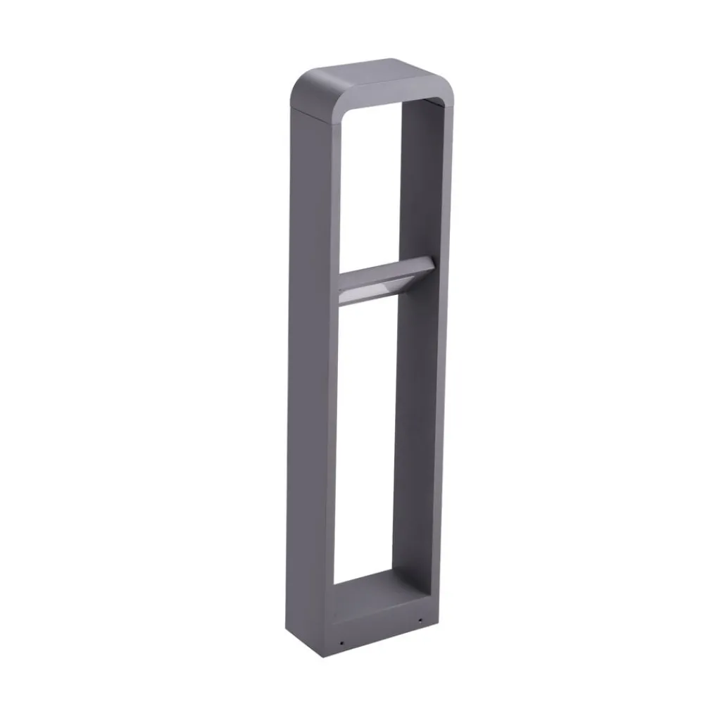 Lindby Terrassebelysning|Gadebelysning > LED-gadelampe Darko, 80 cm, grå, metal, IP54