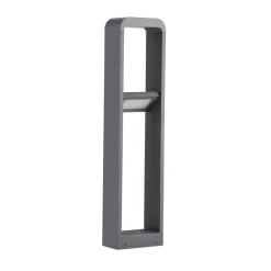 Lindby Terrassebelysning|Gadebelysning > LED-gadelampe Darko, 100 cm, grå, metal, IP54
