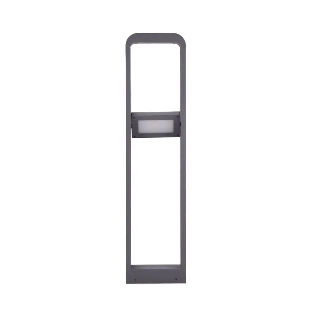 Lindby Terrassebelysning|Gadebelysning > LED-gadelampe Darko, 100 cm, grå, metal, IP54