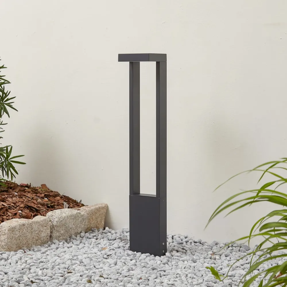 Lindby Terrassebelysning|Gadebelysning > LED-gadelampe Lonete, højde 65 cm, antracit, IP65