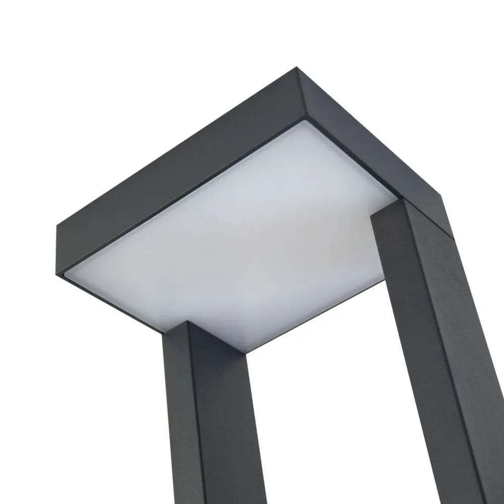 Lindby Terrassebelysning|Gadebelysning > LED-gadelampe Lonete, højde 65 cm, antracit, IP65