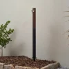 Lindby Udendørs Spot|Gadebelysning > LED-gadelampe Luzian, højde 80 cm, sort, jordspyd