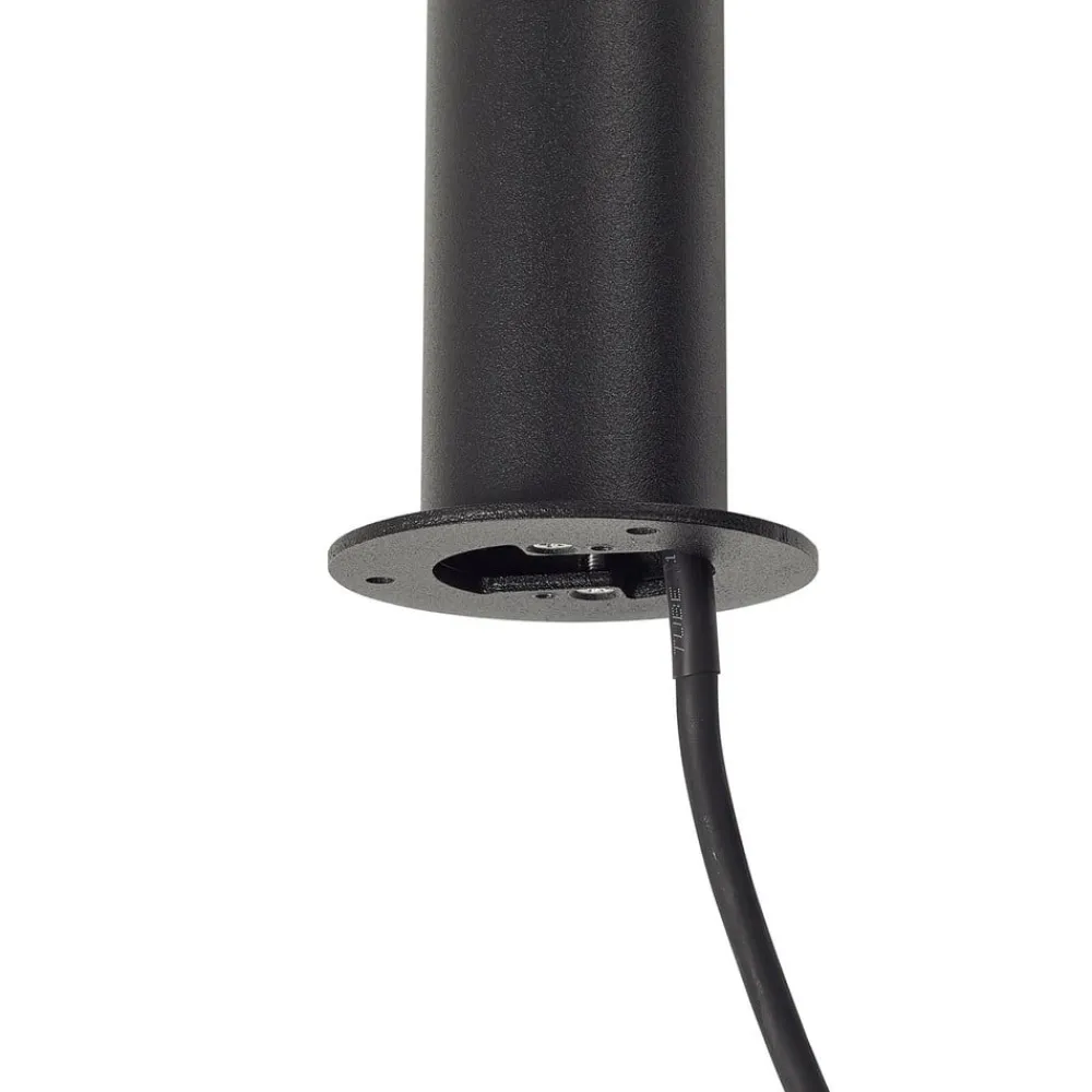 Lindby Terrassebelysning|Udendørs Spot > LED-gadelampe Luzian, højde 120 cm, sort, jordspyd