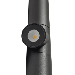 Lindby Terrassebelysning|Udendørs Spot > LED-gadelampe Luzian, højde 120 cm, sort, jordspyd