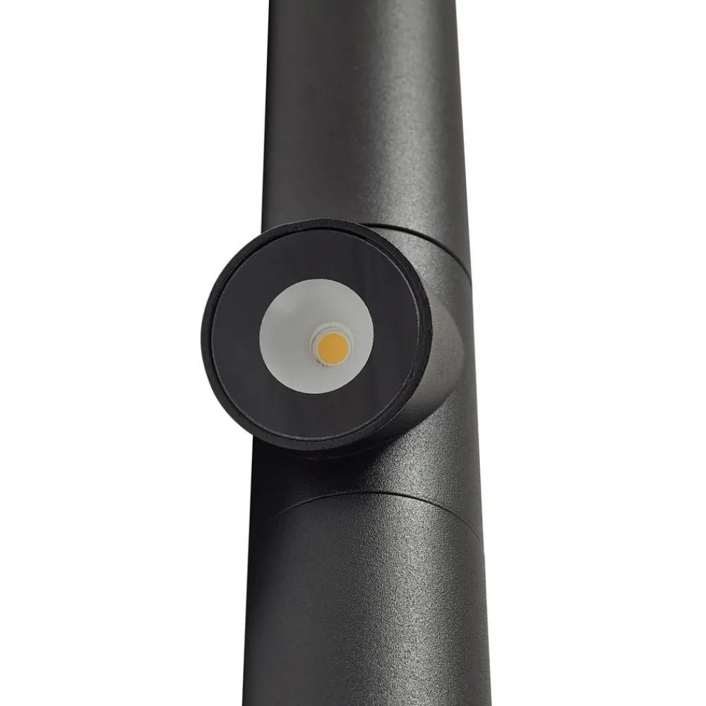Lindby Terrassebelysning|Udendørs Spot > LED-gadelampe Luzian, højde 120 cm, sort, jordspyd