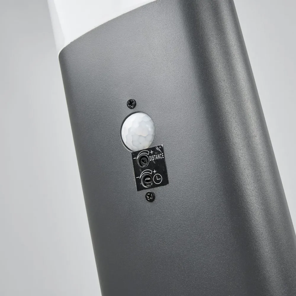 Lindby Gadebelysning Med Sensor|Gadebelysning > LED-gadelampe Marius, 80 cm, antracit, sensor