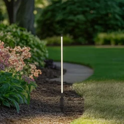 Lindby Gadebelysning > LED-gadelampe Neano, 80 cm, sort, metal, IP65