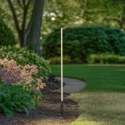 Lindby Gadebelysning > LED-gadelampe Neano, 120 cm, sort, metal, IP65