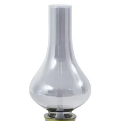 Lindby Bordlamper > LED genopladelig bordlampe Maxentius, grøn, glas, dæmper