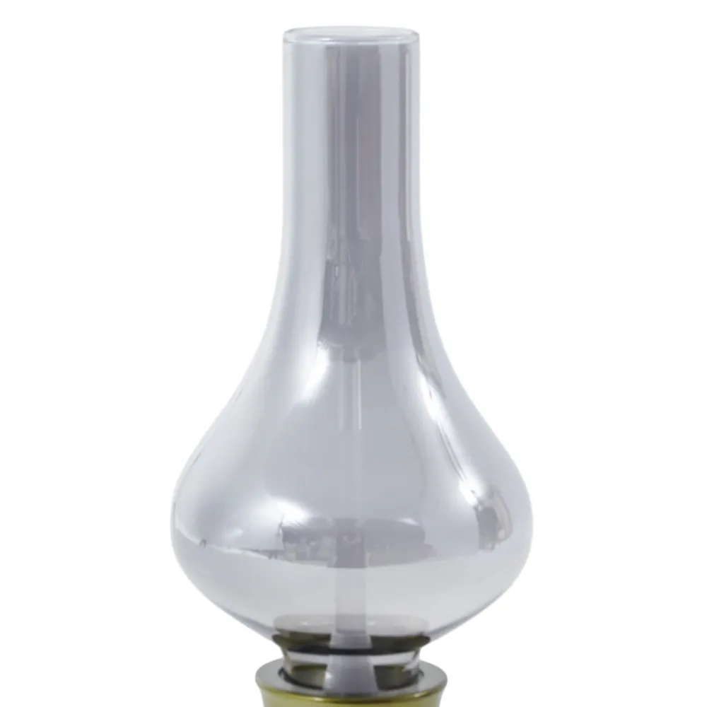 Lindby Bordlamper > LED genopladelig bordlampe Maxentius, grøn, glas, dæmper
