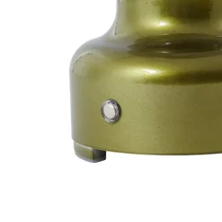 Lindby Bordlamper > LED genopladelig bordlampe Maxentius, grøn, glas, dæmper